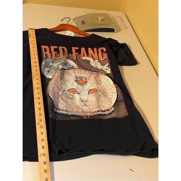 Red Fang Rock Band T-Shirt “Space Cat” Black Graphic Cotton Print Women’s XL - Picture 4 of 7
